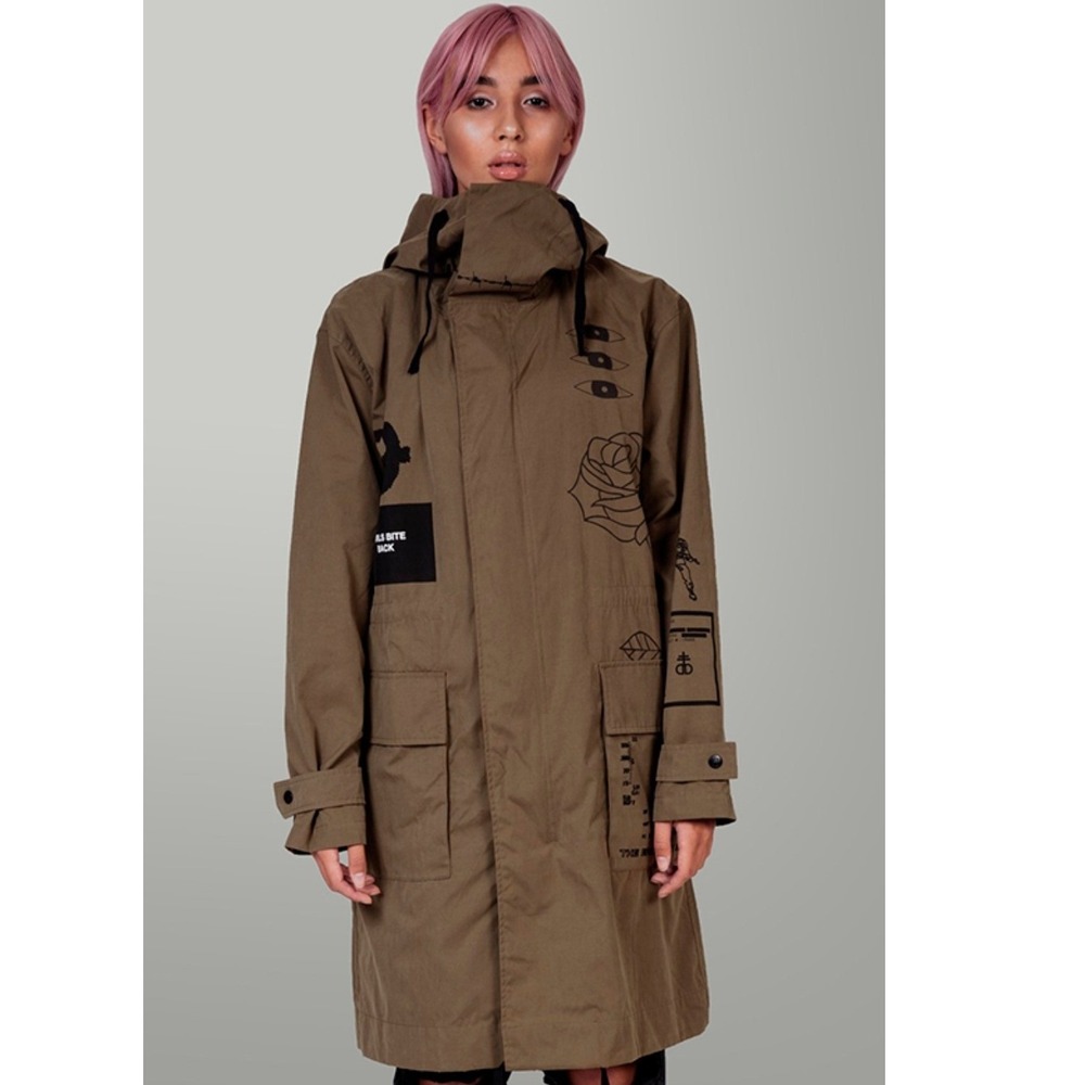 Drop Dead Moscow Women 8 Cruel World Jacket Green Gorpcore Gothic Streetwear
